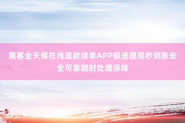 黑客全天候在线追款接单APP极速提现秒到账安全可靠随时处理保障